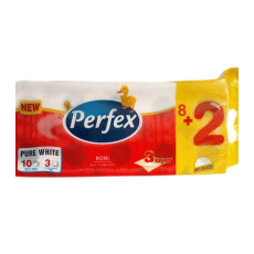  PERFEX toaletný papier biely 3 vr 8+2ks