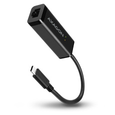 AXAGON ADE-SRC, USB-C 3.2 Gen 1 - Gigabit Ethernet sieťová karta, auto inštal, čierna