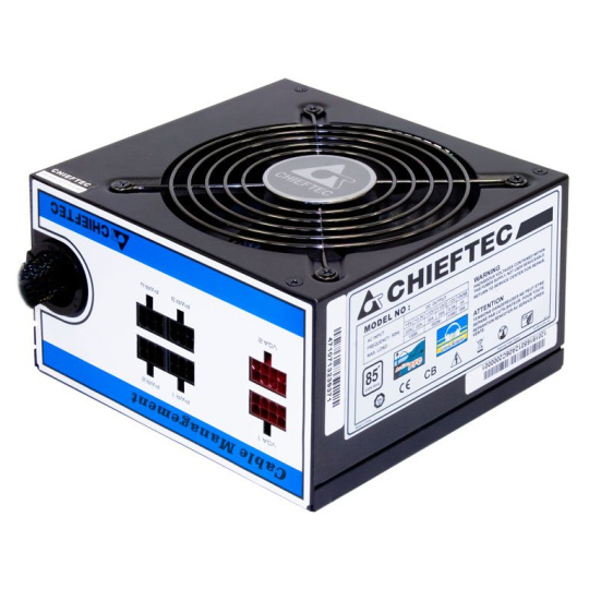 Napájací zdroj CHIEFTEC série A80, CTG-550C, 550W, 12cm ventilátor, Active PFC, modulárny, maloobchodný predaj, 85+