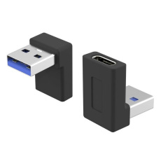 PremiumCord USB-C na USB3.0 typ A (F/M), 90° zakrivený PremiumCord USB-C na USB3.0 typ A (F/M), 90° zakrivený