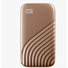 SanDisk WD My Passport SSD externý 1TB , USB-C 3.2 , 1050/1000 MB/s R/W PC a Mac , zlatá SanDisk WD My Passport SSD externý 1TB , USB-C 3.2 , 1050/1000 MB/s R/W PC a Mac , zlatá