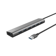 TRUST rozbočovač HALYX, 7portový rozbočovač USB 3.2 Gen1 TRUST rozbočovač HALYX, 7portový rozbočovač USB 3.2 Gen1