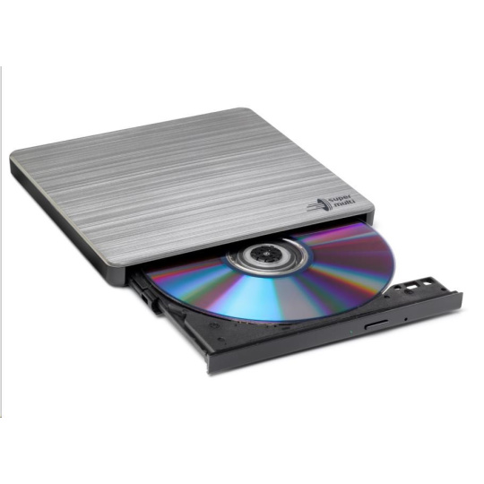 HITACHI LG - externá mechanika DVD-W/CD-RW/DVD±R/±RW/RAM GP60NS60, Slim, Silver, box+SW