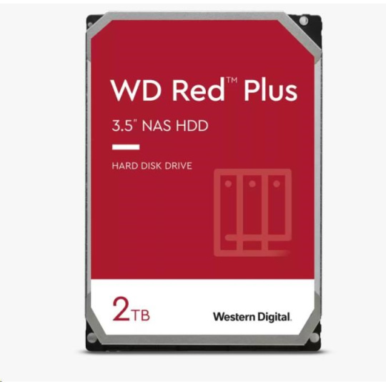 WD RED PLUS NAS WD20EFPX 2TB SATA/600 64MB cache 175 MB/s CMR