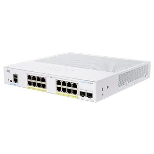 Cisco switch CBS350-16P-E-2G-UK (16xGbE,2xSFP,16xPoE+,120W,fanless) - REFRESH