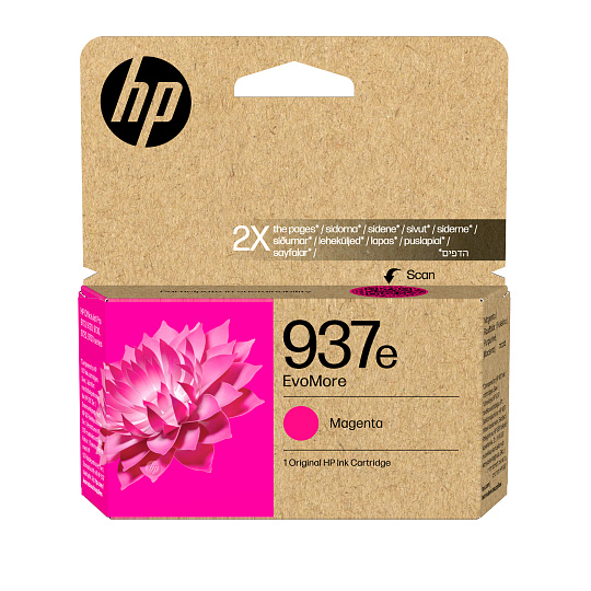 HP 937e EvoMore Magenta Original Ink Cartridge (1,650 pages)