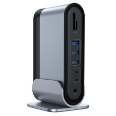 Baseus multifunkční dokovací stanice pro 4 obrazovky Type-C (CN+EU+US) tmavě šedá Baseus multifunkční dokovací stanice pro 4 obrazovky Type-C (CN+EU+US) tmavě šedá