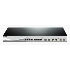 D-Link DXS-1210-12TC 12-portový 10Gigabitový inteligentný spravovaný prepínač, 8x 10GbE RJ45, 2x 10GbE SFP+, 2x 10GbE RJ45/SFP+ combo