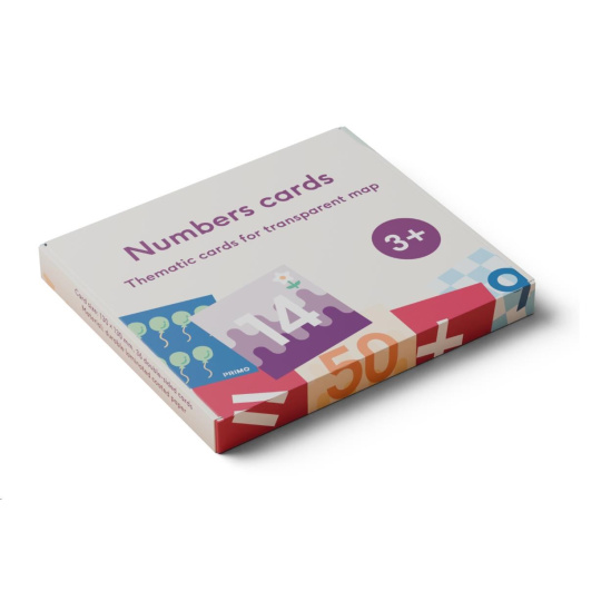 Primo Toys - tématické karty pro transparentní mapu - čísla Primo Toys - tématické karty pro transparentní mapu - čísla