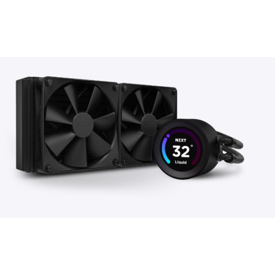 NZXT vodní chladič Kraken 280 ELITE / 2x140mm fan / 4-pin PWM / LCD disp. / 6 let