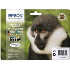 Atrament EPSON čierny + pruh Stylus "Monkey" S20/SX100/SX200/SX400 (T0895) multipack Atrament EPSON čierny + pruh Stylus "Monkey" S20/SX100/SX200/SX400 (T0895) multipack