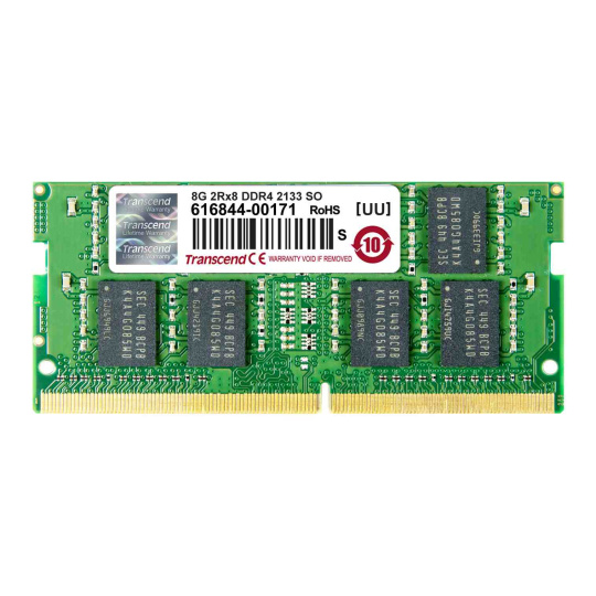 SODIMM DDR4 8GB 2133MHz TRANSCEND 2Rx8 CL15, voľne ložené