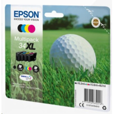 Atrament EPSON Multipack 4-farebný atrament "Golf" 34XL DURABrite Ultra Atrament EPSON Multipack 4-farebný atrament "Golf" 34XL DURABrite Ultra