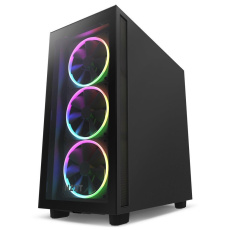 Skriňa NZXT H7 Elite Edition / ATX / 4x120mm (3xRGB) ventilátor / USB-C /2x USB/ sklo. bočné steny / zasklenie. predný panel / čierny Skriňa NZXT H7 Elite Edition / ATX / 4x120mm (3xRGB) ventilátor / USB-C /2x USB/ sklo. bočné steny / zasklenie. predný panel / čierny