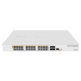 BAZAR - MikroTik Cloud Router Switch CRS328-24P-4S+RM, 800MHz CPU,512MB RAM, 24xLAN, 4xSFP+ slot, vč. L5 - Po opravě