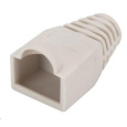 PremiumCord 25ks krytov konektorov RJ45 - sivé