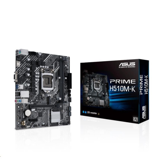 ASUS MB Sc LGA1200 PRIME H510M-K, Intel H510, 2xDDR4, 1xHDMI, 1xVGA, mATX