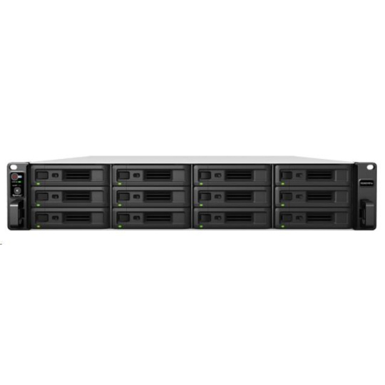 Synology RS3621RPxs RackStation (6C/XeonD-1531/2,2-2,7GHz/8GBRAM/12xSATA/2xUSB3.0/4xGbE/2xPCIe/RP)
