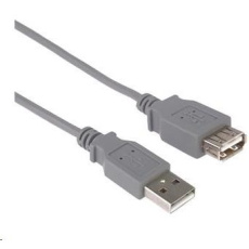 Kábel USB PREMIUMCORD 2.0 A-A 5 m, predĺženie (M/F) sivá Kábel USB PREMIUMCORD 2.0 A-A 5 m, predĺženie (M/F) sivá