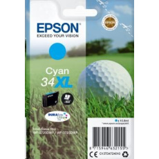 Atramentová tyčinka EPSON Singlepack "Golf" Cyan 34XL DURABrite Ultra Ink 10,8 ml Atramentová tyčinka EPSON Singlepack "Golf" Cyan 34XL DURABrite Ultra Ink 10,8 ml