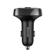 Baseus T-Typed duální adaptér do automobilu 2* USB-A a MP3 přehrávač, černá Baseus T-Typed duální adaptér do automobilu 2* USB-A a MP3 přehrávač, černá