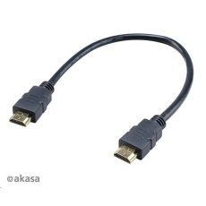 AKASA 4K HDMI - HDMI kábel, 4K@60Hz, pozlátené konektory, 30 cm