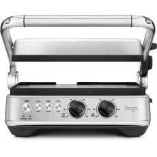 SAGE SGR700BSS kontaktní gril, 1800 W, protiskluzové nožičky, regulace teploty, 3 programy, stříbrný SAGE SGR700BSS kontaktní gril, 1800 W, protiskluzové nožičky, regulace teploty, 3 programy, stříbrný