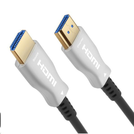 PREMIUMCORD HDMI optický kábel s vysokou rýchlosťou s Ether. 4K@60Hz, 15 m, M/M, pozlátené konektory